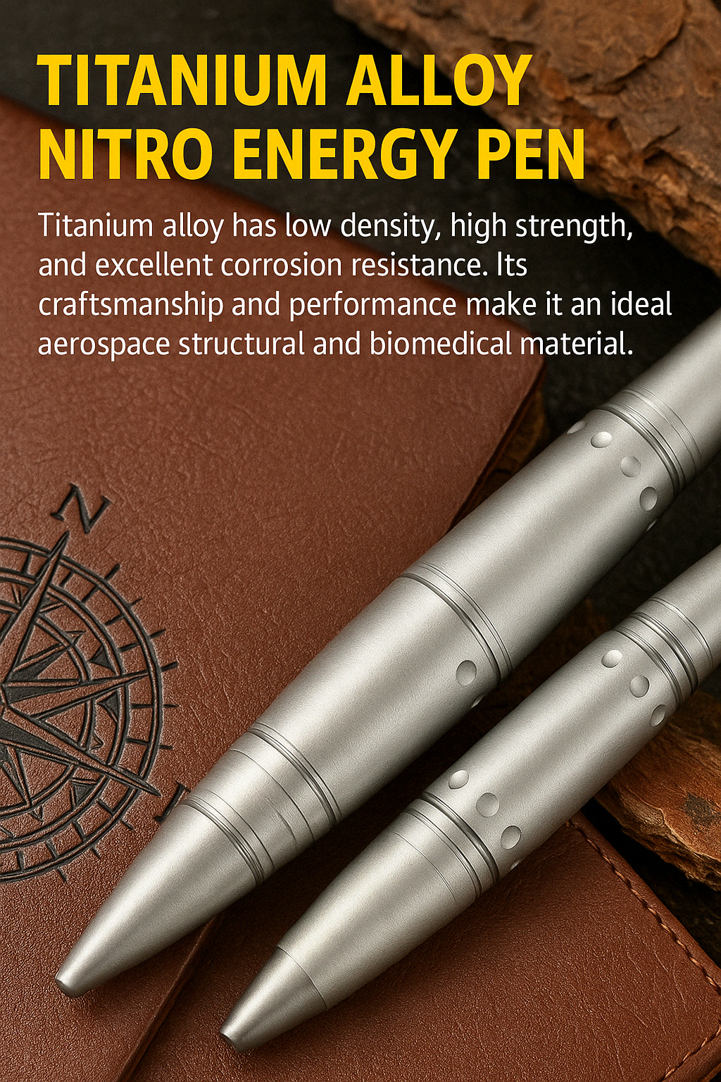 Titanium Nitro Energy Pen Multi-Function Acupressure & Self-Care Tool