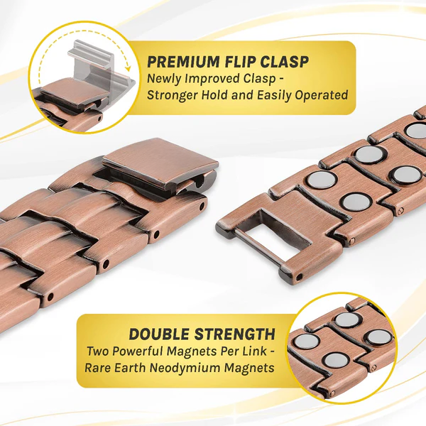 Max Strength Therapy Bracelet - Red Copper Series
