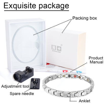 Snake Shape Magnetic Therapy Bracelet - Titanium Series